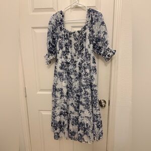 Baltic Born Blue and White Floral Dress